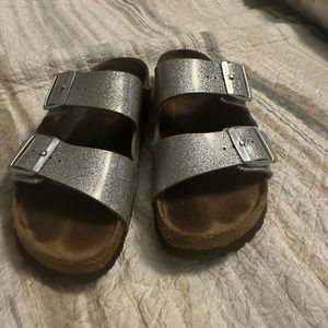 Birkenstock Silver glitter